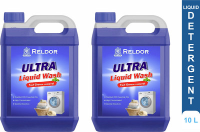 RELDOR Washing machine liquid detergent pink front load combo (10ltr) Lavender Liquid Detergent(2 x 5 L)