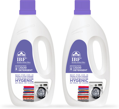 IBF Washing Machine Top Load & Front Load Liquid - Multi-Fragrance Liquid Detergent(2 x 1 L)