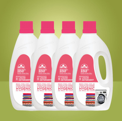IBF Best Quality Liquid detergent combo (pack of 4) Multi-Fragrance Liquid Detergent(4 x 1 L)