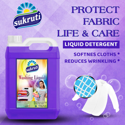 sukruti Ultra Power Plus Liquid Detergent Combo Classic Multi-Fragrance Liquid Detergent(5 L)