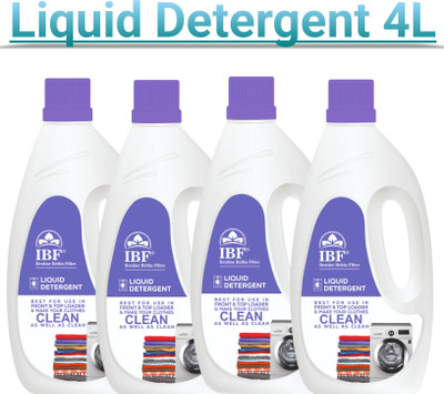 IBF All-in-One Washing Machine Liquid Detergent Multi-Fragrance Liquid Detergent(4 x 1 L)