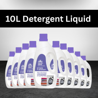 IBF Washing Machine Liquid Detergent Value Pack of 5L Multi-Fragrance Liquid Detergent(10 x 1 L)