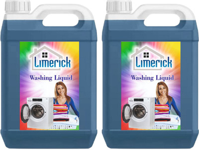 LIMERIC Washing machine liquid detergent top load and front load (blue 10 ltr) Multi-Fragrance Liquid Detergent(10 L)