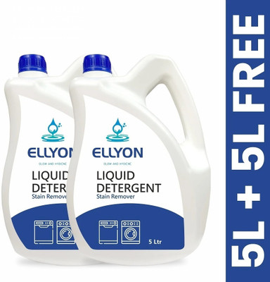 ELLYON Front & Top Load Fabric Liquid Detergent For Machine and Hand Wash Multi-Fragrance Liquid Detergent(2 x 5 L)