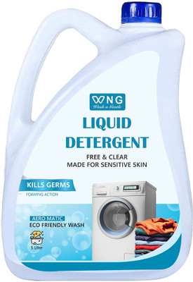 WNG Laundry Liquid for Washing machine | Suitable for handwash also Aqua Liquid Detergent(5 ml)