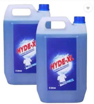 HYDE-XL for top&front load liquiddetergent for Machine and HandWash10Ltr Lavender Liquid Detergent(2 x 5 L)