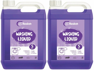 EROSKET Washing machine liquid detergent top load and front load -Purple (10 Ltr) Multi-Fragrance Liquid Detergent(10 L)