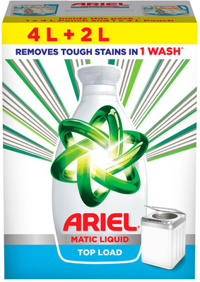 Ariel Matic Top Load 4 Ltr + 2 Ltr free Fresh Liquid Detergent(6 L)