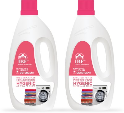 IBF Liquid Detergent Suitable For Top Load and Front Load Washin (Pack of 2) Multi-Fragrance Liquid Detergent(2 x 1 L)