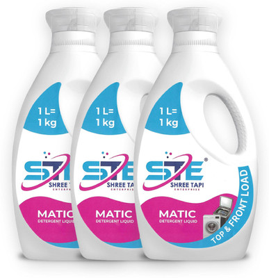 STE SHREE TAPI ENTERPRISE Matic & Front Load Top Fresh Liquid Detergent(3 x 1 L)