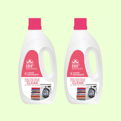 IBF power liquid detergent Top Load & Front Load pack of Multi-Fragrance Liquid Detergent(2 x 1 L)