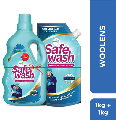 SafeWash by Wipro Premium for Woollens & Delicates Liquid Detergent(1 kg)
