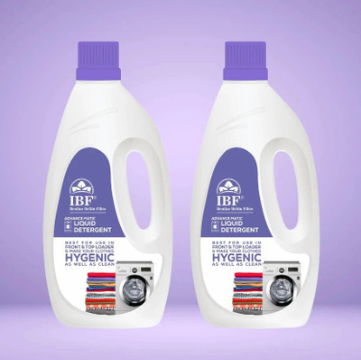 IBF Washing Machine Top Load & Front Load Liquid Multi-Fragrance Liquid Detergent(2 x 1 L)