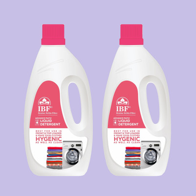 IBF Washing Machine Top Load & Front Load Multi-Fragrance Liquid Detergent(2 x 1 L)