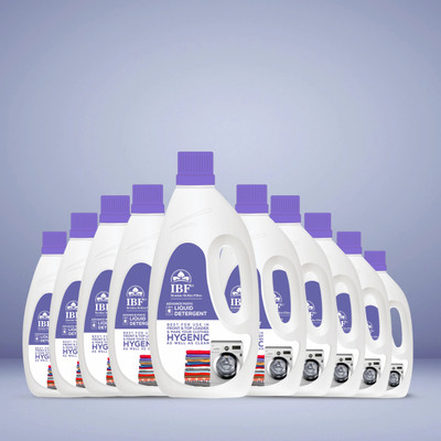 IBF Top Load & Front Load Washing Machine Liquid Detergent Multi-Fragrance Liquid Detergent(10 x 1 L)