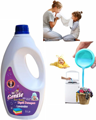 DOCTORGENTLE Liquid Detergent,Soft Citrus &,Clean scent Technology For Baby Lavender Liquid Detergent(5 L)