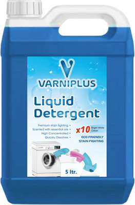 VARNIPLUS BLUE LIQUID DETERGENT 5 Ltr FONT & TOP LOAD Lavender Liquid Detergent(5 L)