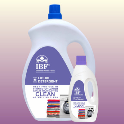 IBF Washing Machine Fluff Liquid Detergent For Top & Front Load Multi-Fragrance Liquid Detergent(2 x 3 L)