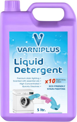VARNIPLUS PREMIUM LIQUID DETERGENT TOP &FONT LOAD 5 +5 LITER Lavender Liquid Detergent(1000 ml)