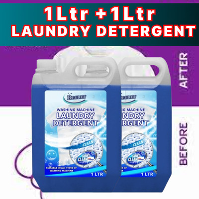 REGLET removes Stains, Yellowness | Top Load, Front Load Washing Machine Lavender Liquid Detergent(2 x 1 L)