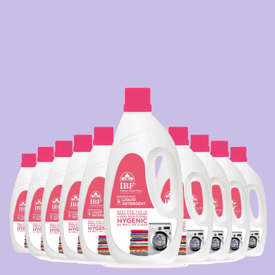 IBF Washing Machine Top Load & Front Load Multi-Fragrance Liquid Detergent(10 x 1 L)