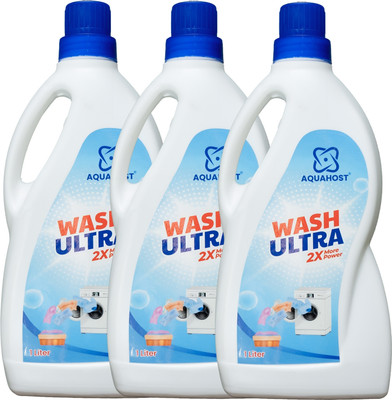 AQUAHOST 3L Top & Front Load Washing machine Liquid || Fresh Liquid Detergent(3 x 1 L)