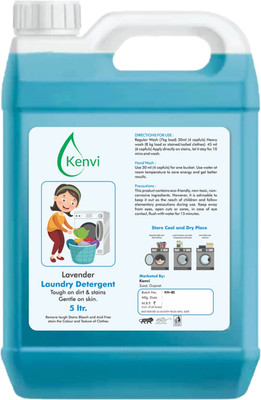 KENVI Liquid detergent for top and front Load washing Machine and Hand Wash 5 liter Aqua Liquid Detergent(5 L)