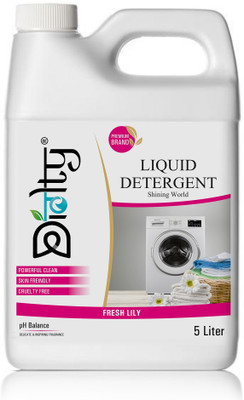 Diolty Liquid Detergent 5 Liter, Washing Machine Liquid For Top & Front Load Lily Liquid Detergent(5000 ml)