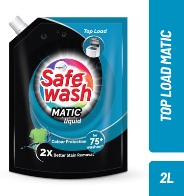SafeWash Matic Top Load Premium Pouch Liquid Detergent(2 L)