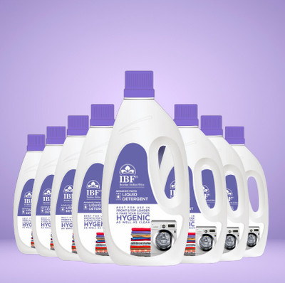 IBF Washing Machine Top Load & Front Load High Quality (Pack of 10) Multi-Fragrance Liquid Detergent(10 x 1 L)