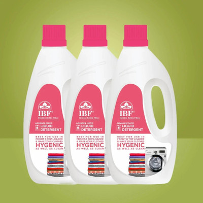 IBF Washing Machine Liquid Detergent (Pack of 3) Multi-Fragrance Liquid Detergent(3 x 1 L)