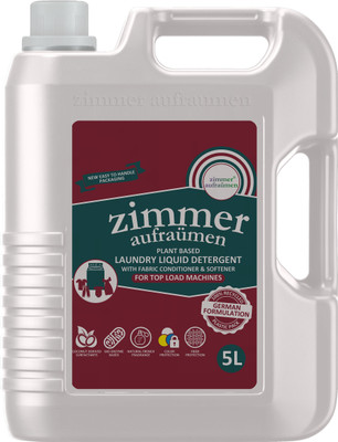 zimmer aufraumen Gentle Liquid Detergent (5 Liters)- Manual Bucket & Top Load Machine Lavender Liquid Detergent(5 L)