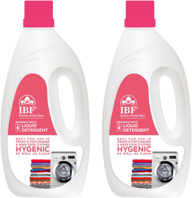 IBF DeepWash Liquid: Maximum Cleaning Power, Minimum Effort Multi-Fragrance Liquid Detergent(2 x 1 L)