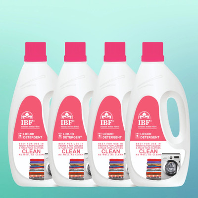 IBF washing machine and use for hand wash 4 ltr Aqua Multi-Fragrance Liquid Detergent(4 x 1 L)