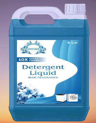 VINITREE 10X MORE POWER LIQUID DETERGENT WITH 10X MORE POWER WITH BLUE FREGRUNCE Blossom Liquid Detergent(5000 ml)
