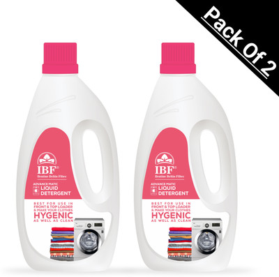 IBF Premium Liquid Detergent Pack of 2 Bottle Multi-Fragrance Liquid Detergent(2 x 1 L)