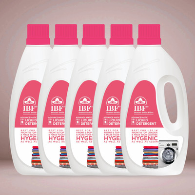 IBF Washing Machine Top&Font Load Liquid Detergent (5 L) Multi-Fragrance Liquid Detergent(5 x 1 L)