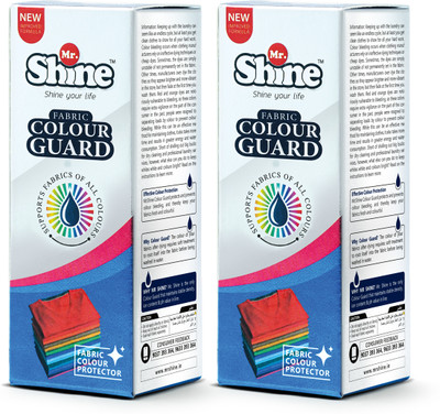 Mr.Shine Colour Guard Fabric Colour Fixer Anti-Fade Formula Multi-Fragrance Liquid Detergent(2 x 100 ml)