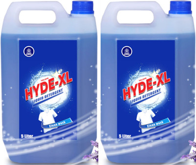 HYDE-XL Suitable for top & front load liquid detergent for Machine and Hand Wash Multi-Fragrance Liquid Detergent(2 x 5 L)