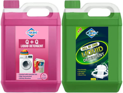 MBK LQ_COMBO_PINK_GREEN Fresh Liquid Detergent(2 x 5 L)