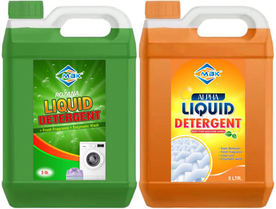 MBK LQ_COMBO_GREEN_ORANGE Fresh Liquid Detergent(2 x 5 L)