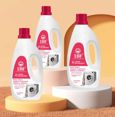 LBF TurboClean Power Liquid Detergent Multi-Fragrance Liquid Detergent(3 x 1 L)