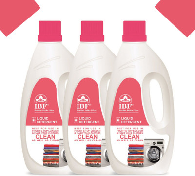 IBF detergent liquid 5L top load & front load Multi-Fragrance Liquid Detergent(3 x 1 L)