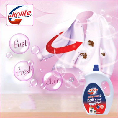 Jinlite Rose Liquid Deep Clean and high power for using bucket and machine use Rose Liquid Detergent(5000 L)