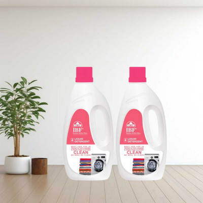 IBF Front & Top Load stain Fresh Liquid Detergent suit combo Multi-Fragrance Liquid Detergent(2 x 1 L)