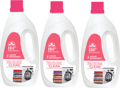 IBF All-Load Washing Machine Liquid Detergent – Front & Top Load Use Multi-Fragrance Liquid Detergent(3 x 1 L)