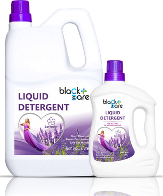 Black Care Matic Liquid Detergent | For Top & Front Load Machine | Non-Toxic Lavender Liquid Detergent(6 L)