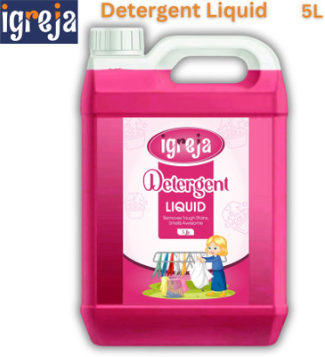 IGREJA liquid detergent pink for all type of cloth,top and front load machine Rose Liquid Detergent(5 L)