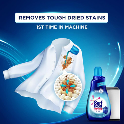 Surf Excel Matic Top Load Liquid Detergent, For Tough Stain Removal - 1L Fresh Liquid Detergent(1 L)
