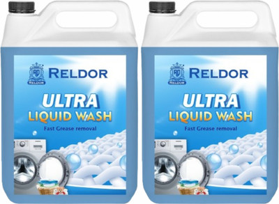 RELDOR Liquid Detergent 5L, For Hand Wash, Front and Top Load Washing Machine Lavender Liquid Detergent(2 x 2500 ml)